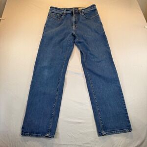 Orvis Mens Five Pocket Straight Leg Denim Jeans 33x30 Workwear Cabin Core Rugged